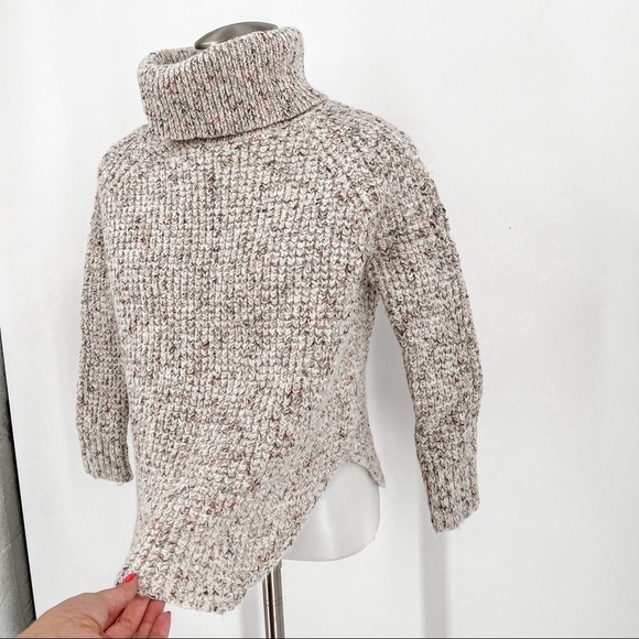 Free People Speckled Oversized Cowl Neck Sweater - Picture 3 of 8
